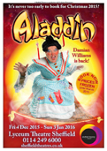 The Emperor in Aladdin at Lyceum, Sheffield.